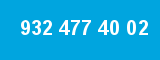 932 477 40 02 932 477 40 02